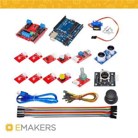 Kit para Arduino - Placa Uno Programación Gráfica Sensores 1301   EM1301